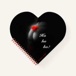 Sexy Glamour Babe Naughty Christmas Heart Journal Notizblock