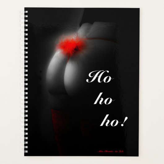 Sexy Glamour Babe Naughty "ho ho" Weihnachtsplaner Planer (Vorderseite)