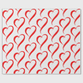 Sexy Herz (weiß) Geschenkpapier (Flach)