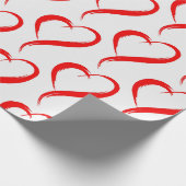 Sexy Herz (weiß) Geschenkpapier (Ecke)