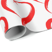 Sexy Herz (weiß) Geschenkpapier (Rolleneckpunkt)