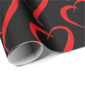 sexy Herzen Geschenkpapier (Rolleneckpunkt)