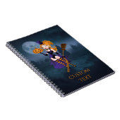 Sexy Hexe im Mondlicht Notizblock (Rechte Seite)