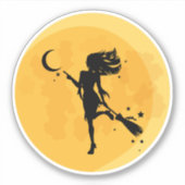 Sexy Hexenmond Aufkleber (Vorderseite)