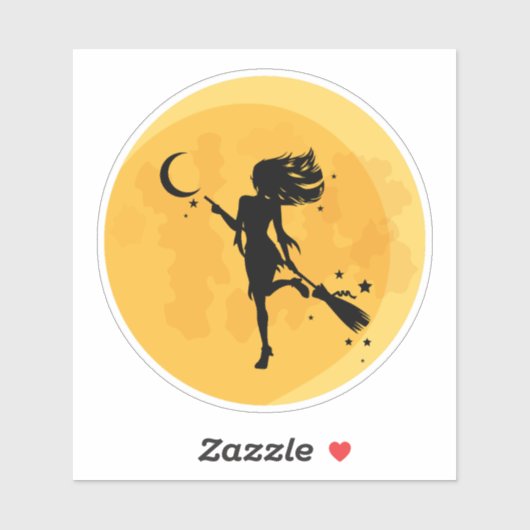 Sexy Hexenmond Aufkleber (Blatt)