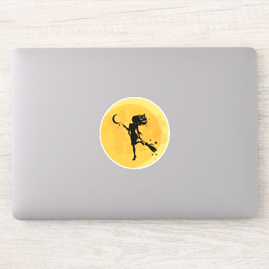 Sexy Hexenmond Aufkleber (Computer)