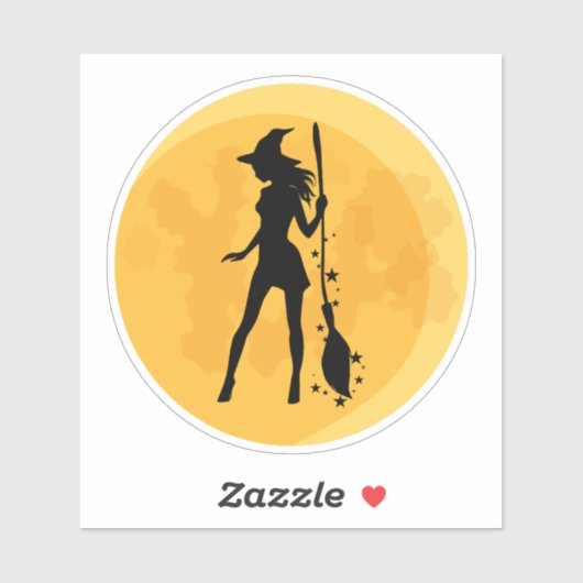 Sexy Hexenmond Aufkleber (Blatt)