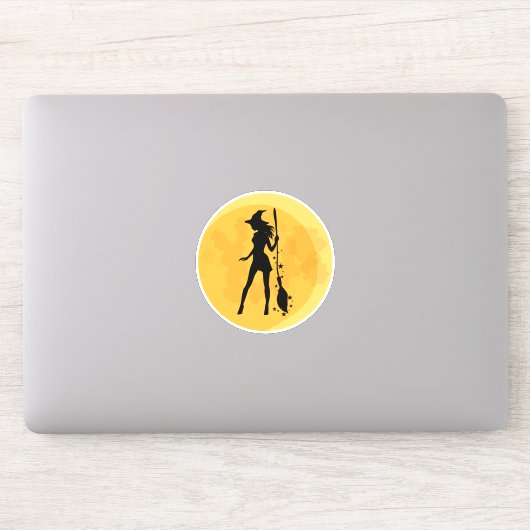 Sexy Hexenmond Aufkleber (Computer)