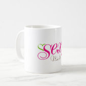 Sexy (IHR NAME) Kaffeetasse (Vorderseite Links)