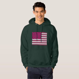 Sexy Junge mit meiner rosa US-Flagge Hoodie