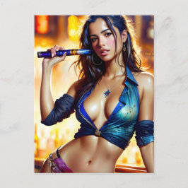Sexy Lady Postkarte