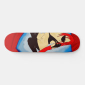 SEXY LADY SKATEBOARD ART PRINT (Horizontal)