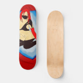 SEXY LADY SKATEBOARD ART PRINT (Vorderseite)