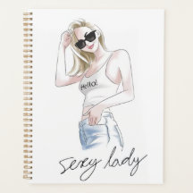 Sexy Lady Slogan mit Fashion Girl