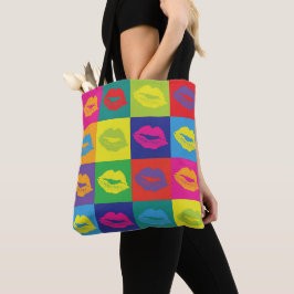Sexy Lips Kiss Pop Art Style Tasche