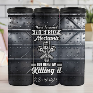 Sexy Mechanic Killing IT Metall Thermosbecher