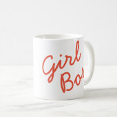 Sexy nervöse Mädchen-Chef-Tasse Kaffeetasse (VorderseiteRechts)