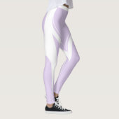 Sexy Pastel Lila White Heart Hintern Gym Leggings (Rechts)