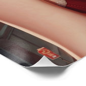 Sexy Pin-Up-Rothaariges Stadtuntergrund Poster (Ecke)