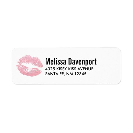 Sexy Pink Glitzer Lips Glamour (Vorne)