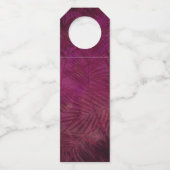 Sexy Pink Glitzer Lips Glamour Vielen Dank Flaschenanhänger (Rückseite)