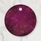 Sexy Pink Glitzer Lips Glamour Vielen Dank Geschenkanhänger (Rückseite)