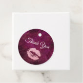 Sexy Pink Glitzer Lips Glamour Vielen Dank Geschenkanhänger (Beispiel)