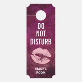 Sexy Pink Glitzer Lips glamourös nicht stören Türanhänger