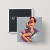 Sexy Pinup Button (Vorne & Hinten)