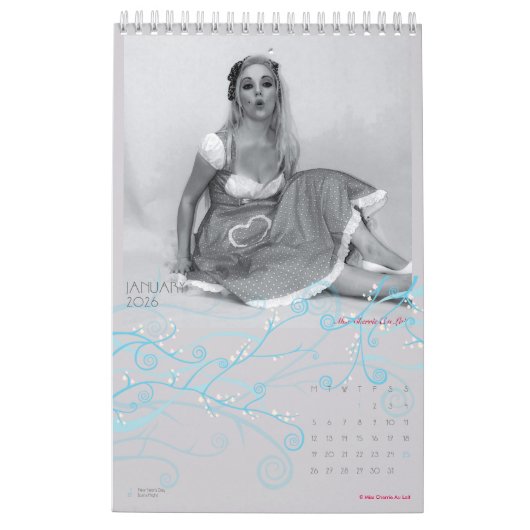 Sexy Pinup Calendar - Miss Cherrie Au Lait 2025 Kalender (Jan 2026)