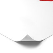 Sexy Pop Art Bitten Red Lips Poster (Ecke)