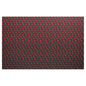 Sexy Red Lips Muster auf schwarz Stoff (Yard (91,4 cm))