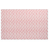 Sexy Red Lips Muster auf Weiß Stoff (Yard (91,4 cm))