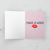 SEXY ROMANTIC LIPS BIRTHDAY Greeting Card HUSBAND Karte (Innenseite)