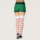 Sexy Santa Fishnet Strumpfs Leggings (Rückseite)