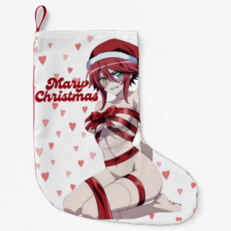 Sexy Santa Marry Cristmas Wrapped Anime Girl Kleiner Weihnachtsstrumpf