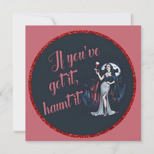 Sexy Sinnlich Vampire Wenn Sie es Got haben, verfo Einladung (Vorderseite)