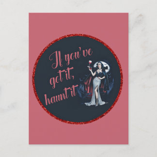 Sexy Sinnlich Vampire Wenn Sie es Got haben, verfo Postkarte