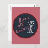 Sexy Sinnlich Vampire Wenn Sie es Got haben, verfo Postkarte (Vorne/Hinten)