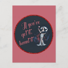 Sexy Sinnlich Vampire Wenn Sie es Got haben, verfo Postkarte