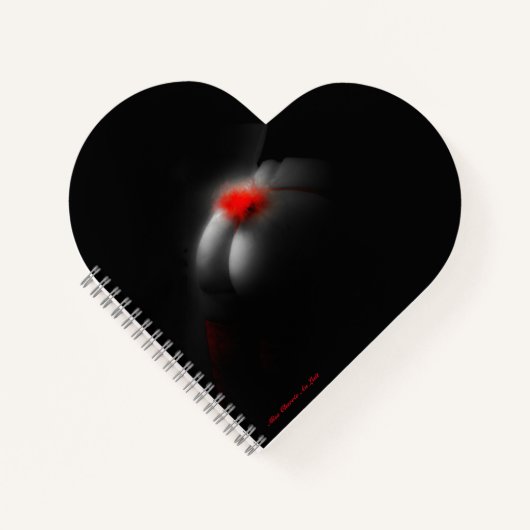 Sexy Sinnliche Niedliche Valentine Heart Notebook Notizblock (Vorderseite)