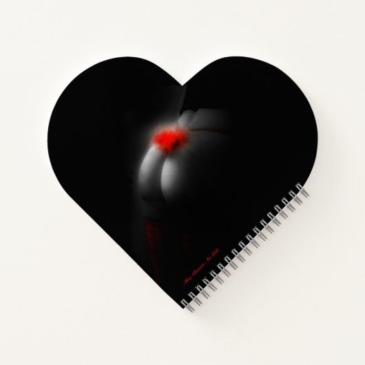 Sexy Sinnliche Niedliche Valentine Heart Notebook Notizblock (Rückseite)