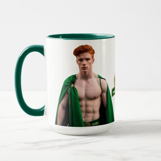 Sexy St. Patrick's Day Irish Stud Coffee Tasse (Links)