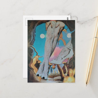 Sexy Surreal Legs in Lace and Heels Collage  Postkarte