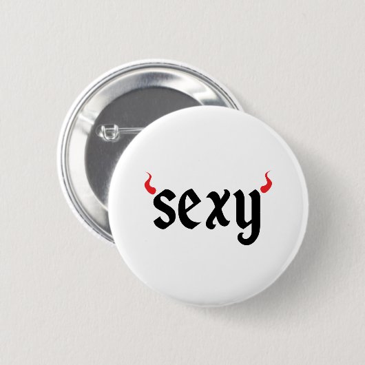 Sexy Teufel Button (Vorne & Hinten)