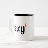 Sexy Teufel Zweifarbige Tasse (Vorderseite Links)