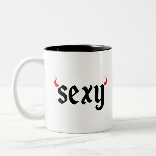 Sexy Teufel Zweifarbige Tasse (Links)