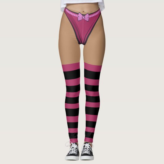 Sexy Underwear leggings with pull up candy socks (Vorderseite)