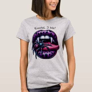 Sexy Vampire Mouth Wingback T-Shirt