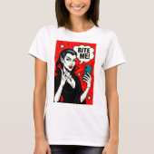 Sexy Vampire Selfie - Klassischer Pop Art T-Shirt (Vorderseite)